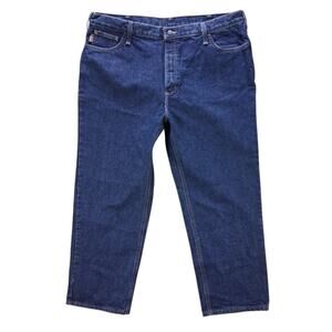 Carhartt FR Relaxed Fit Mens Jeans 42x30 Dark Wash Denim CAT 2